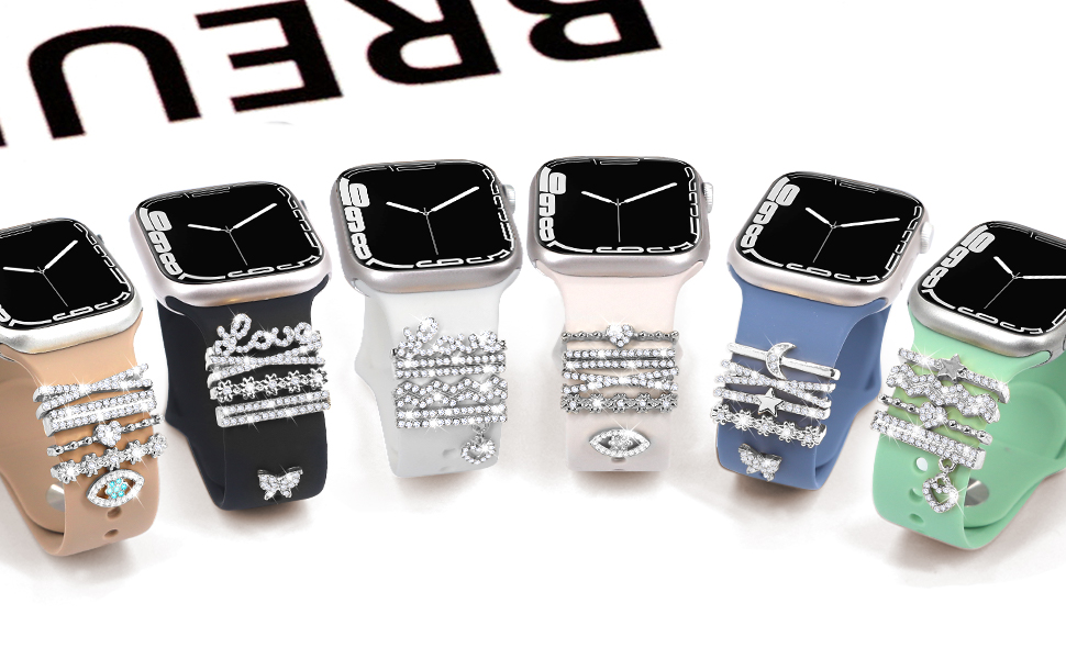 11Pcs Decorative Heart Rings Loops Sliding Accessories