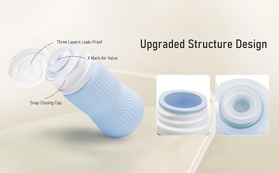 blue high quality travel bottle