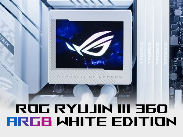 送料無料 ASUS ROG RYUJIN III 360 ARGB WHT 白 ROG RYUJIN III 360 ARGB EXTREME WHT | ROG RYUJIN III 360
