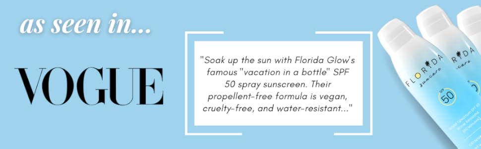 sunscreen spray as seen in vogue