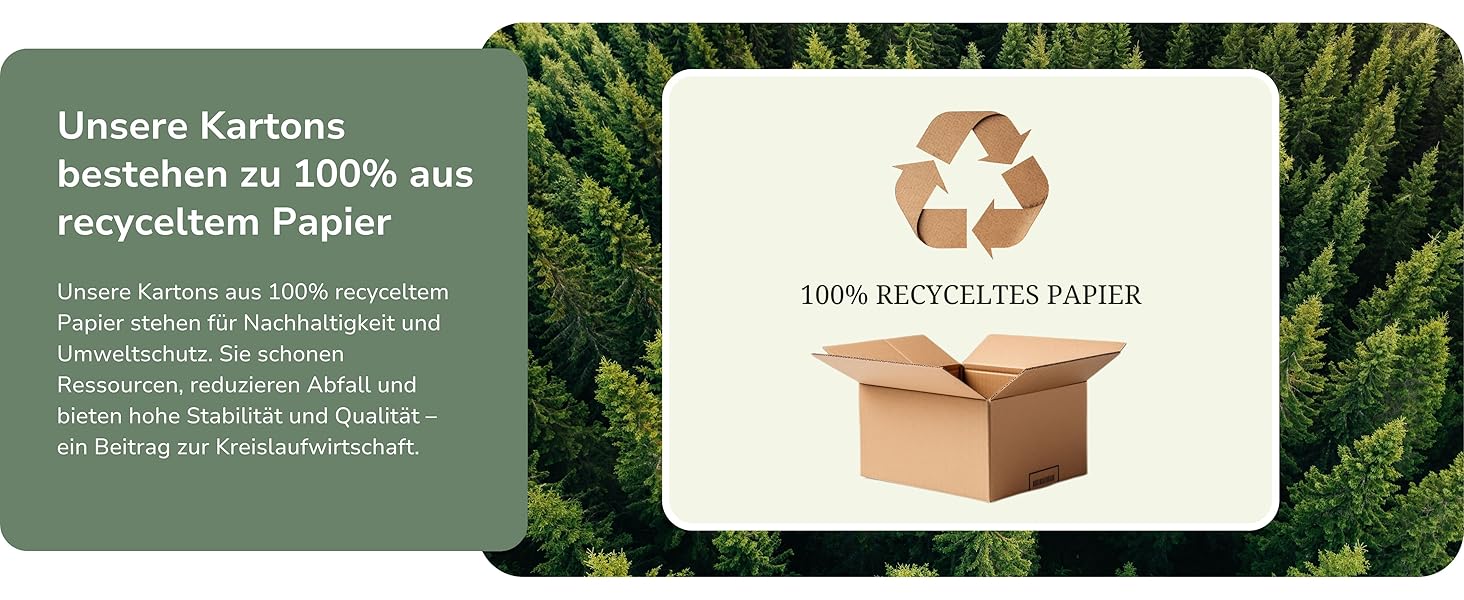 100% recyceltes Papier
