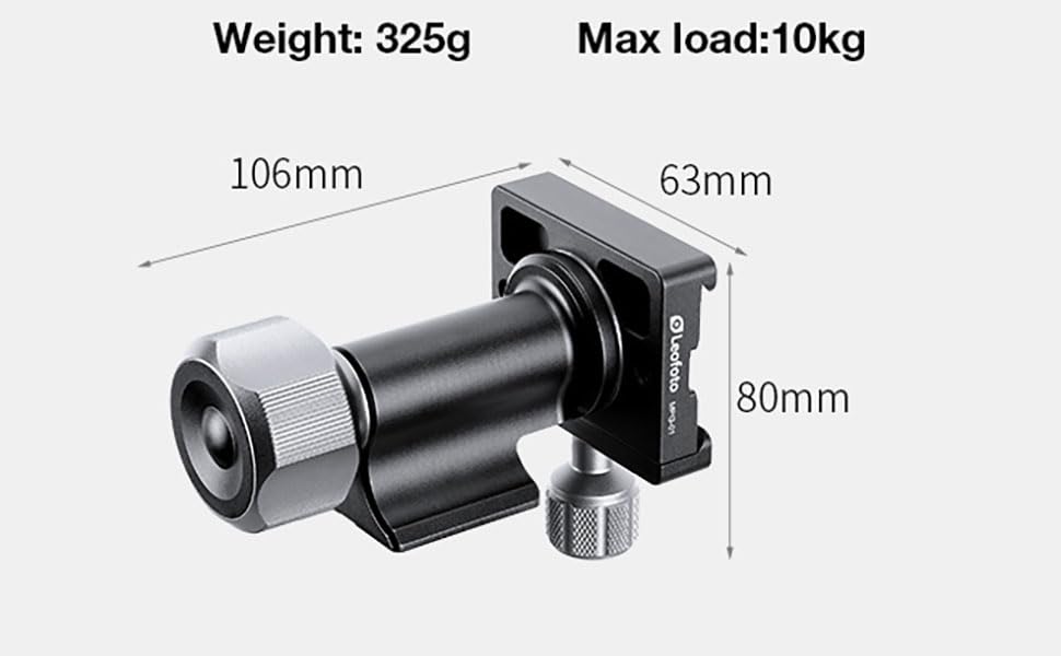 Amazon.com : Leofoto MPG Monopod Head, Side Mount Tilt Head