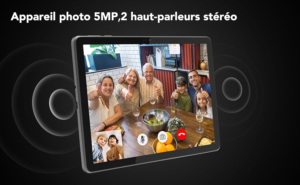 TCL Tablette Android Tab 10V, 2K FHD Display, Tablette Tactile 10,1