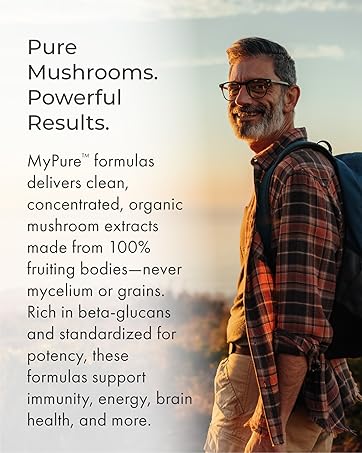 Pure Mushrooms. Powerful Results. - intro about MyPure mushroom formulas