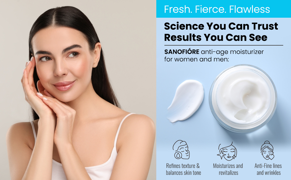 Anti Aging Retinol, Collagen, Hyaluronic acid Cream, Moisturizer, Deep Hydration, Wrinkle SANOFIORE