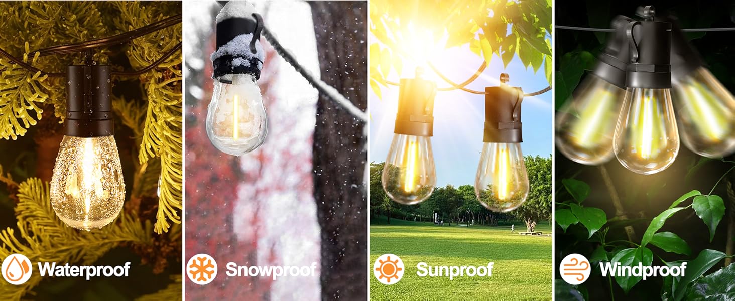 Waterproof Outdoor String Lights