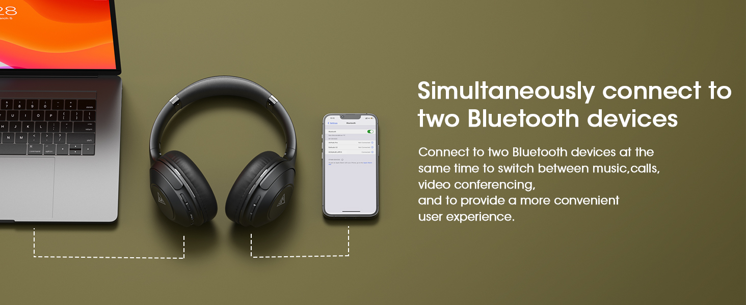 Simultaneously connect to two bluetooth devices