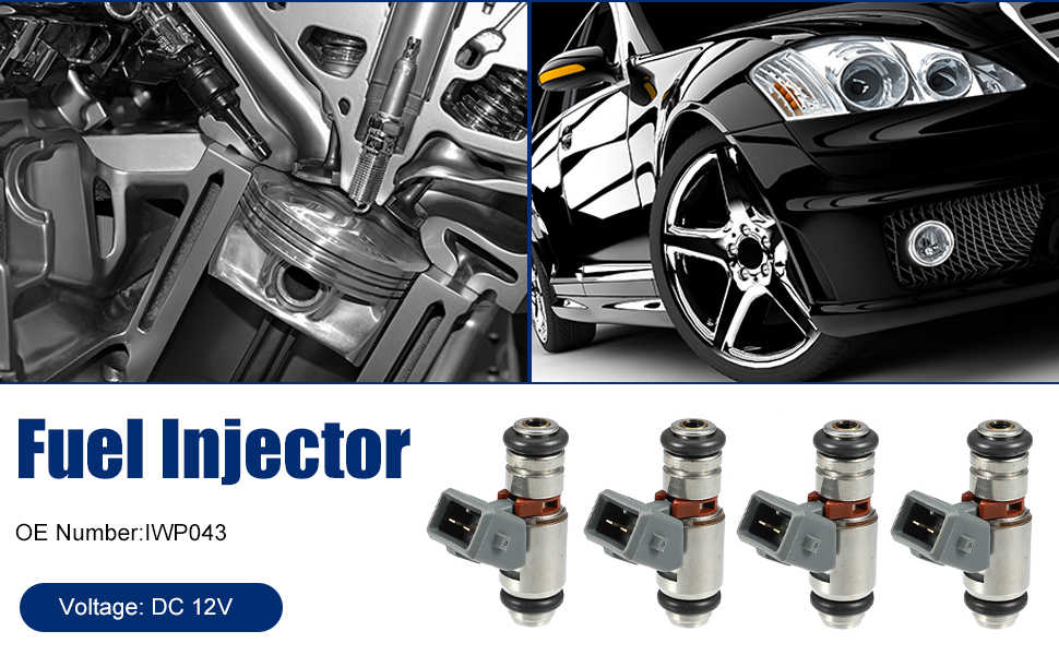 X AUTOHAUX 4 Pcs IWP043 Fuel Injector for HarleyDavidson