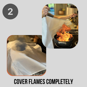 step 2 cover flames