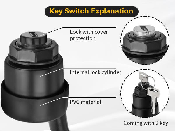 Amazon.com: M MATI Ignition Key Switch 6 Wires for Kawasaki