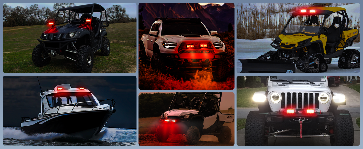 red light pods Hunting Lights led fog lights for trucks led spot lights