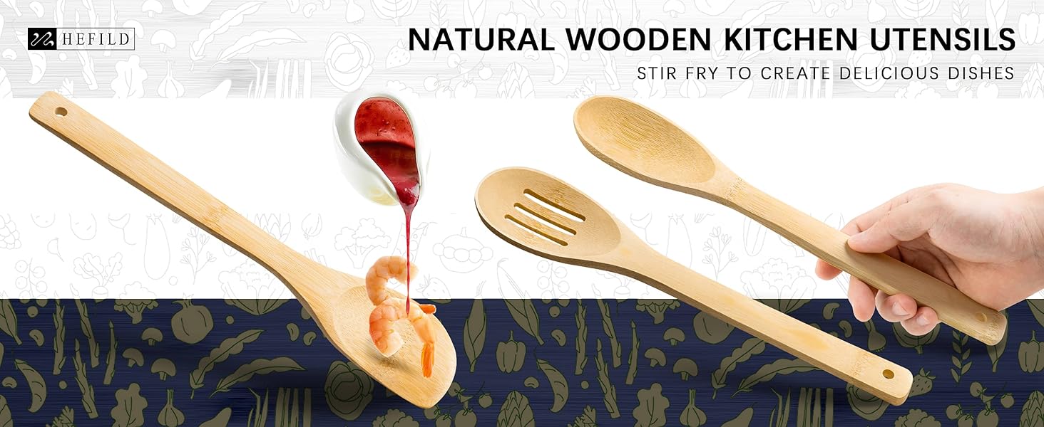 wooden spoons bamboo spoons for cooking