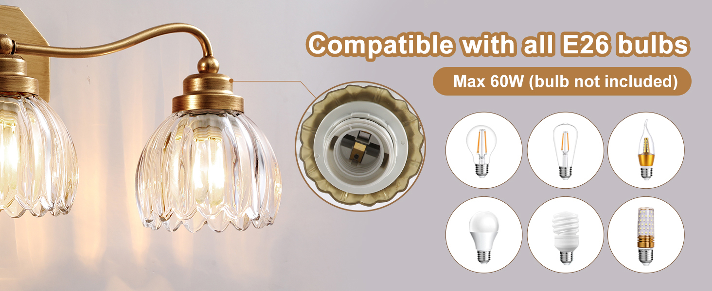brass light fixture