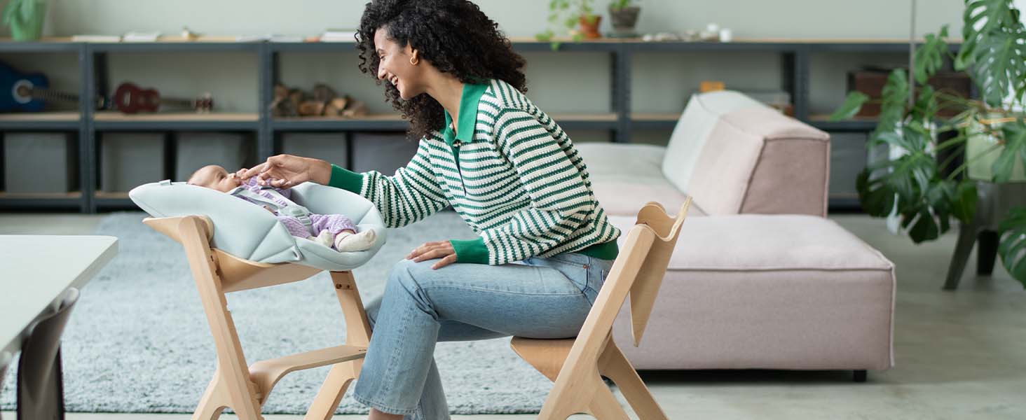 MaxiCosi Nesta Wooden High Chair, Baby Highchair, Multifunctional Baby