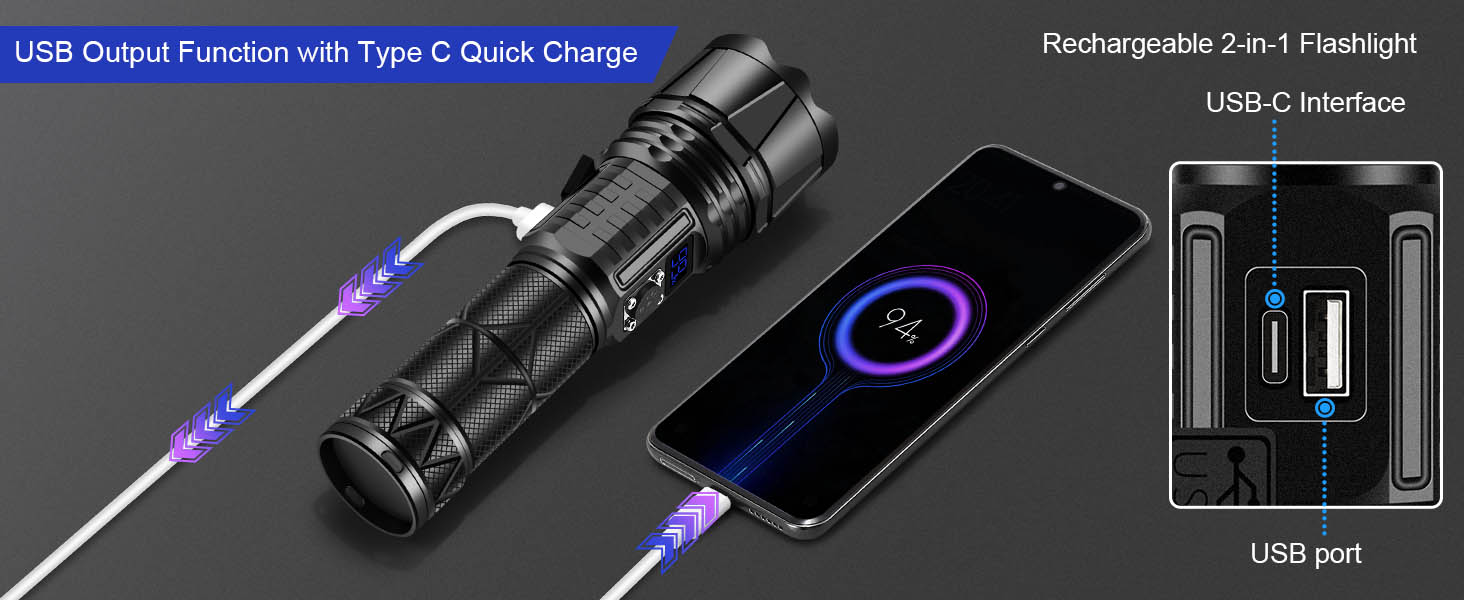 rechargeable flashlights