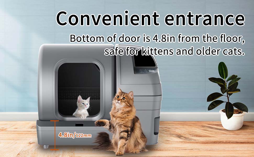 Amazon.com: Self Cleaning Cat Litter Box - DAKERES Extra Large Cat - Extra Large Cat Litter Box Multiple Cats