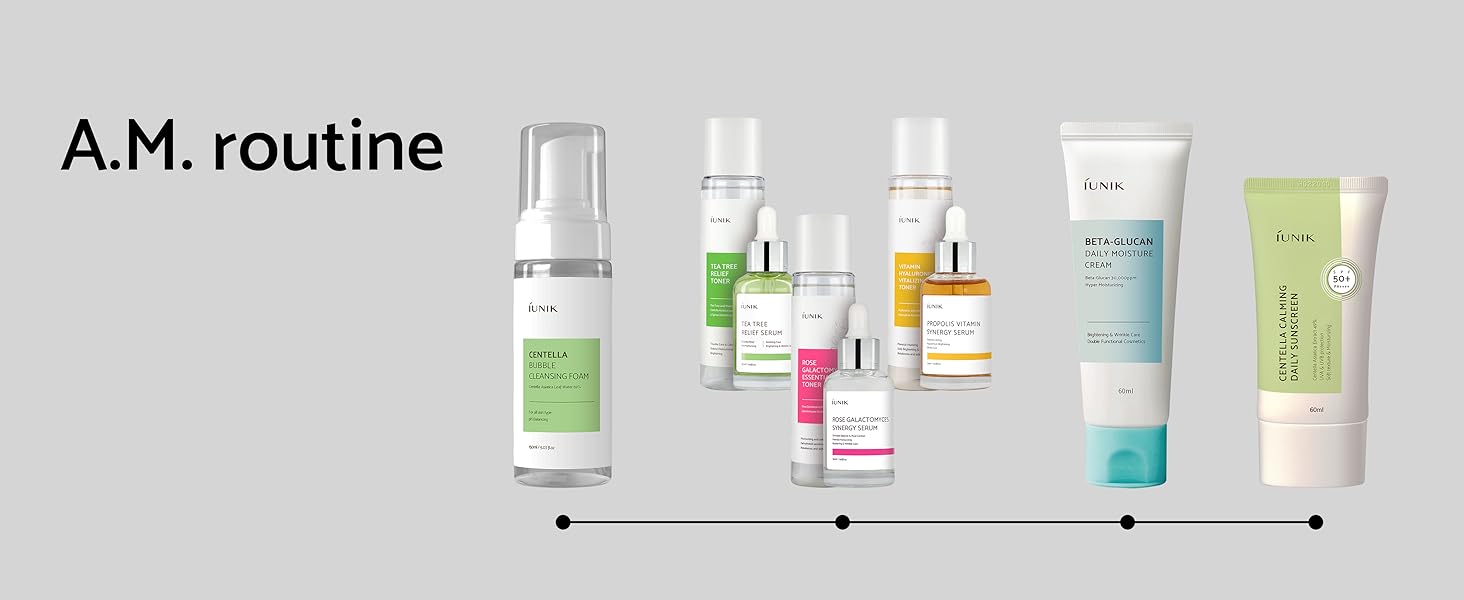 AM Routine Skincare Regimen Essence Foam Oil Mild Gentle Cream Dull Damaged Dewy Moisturizes