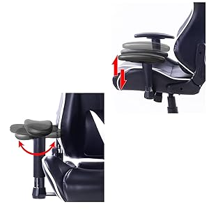 WOLTU Sedia Da Gaming Ergonomica Poltrona Da Gioco Regolabili Per Studio Ufficio Rosso 16 SEDIA GAMING