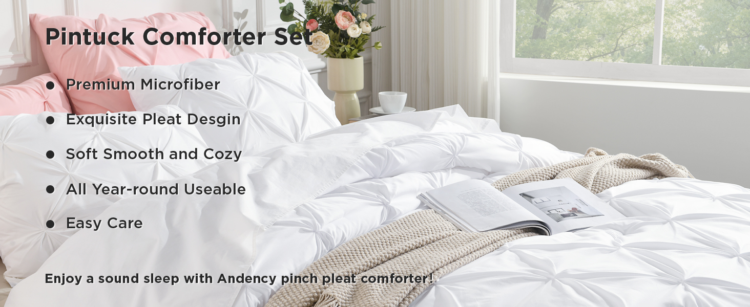 PINTUCK COMFORTER