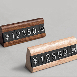 Amazon | ELECTRO-WEIDEWORLD プライスカード 木製 おしゃれ