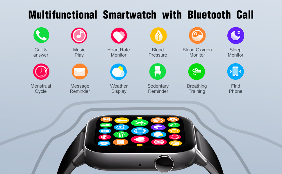 Smartwatch Mit Whatsapp Funktion Ohne Sim Karte Smartwatch Herren Damen mit Telefonfunktion,1,72" Smartwatch Fitness