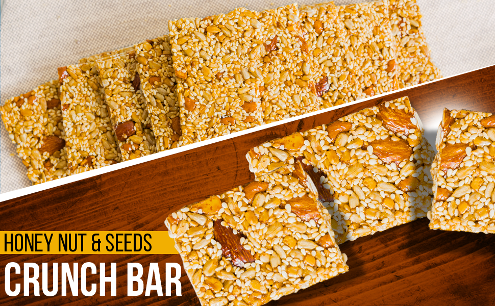 NY SPICE SHOP Honey Nut and Seed Crunch Bars 1 Pound (16