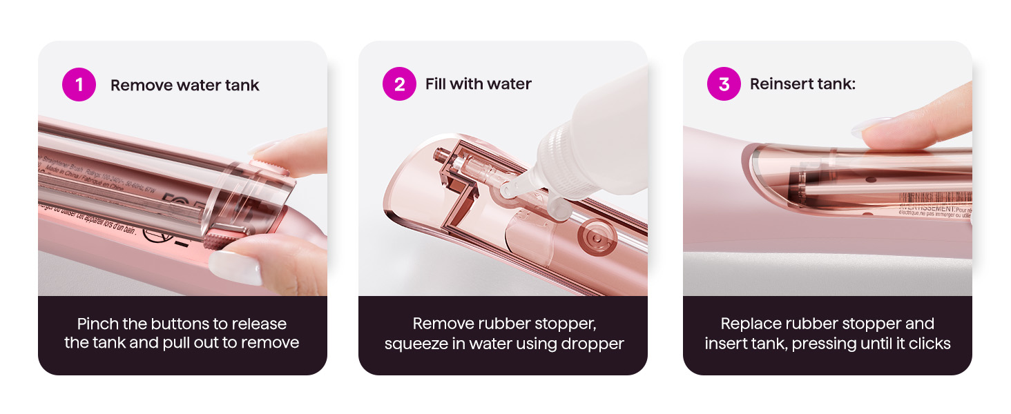 steam hair straightener brush
