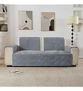 NICEEC Sectional Sofa Couch Covers for Living Room Waffle Design Chenille Slipcover for Sofas Non...