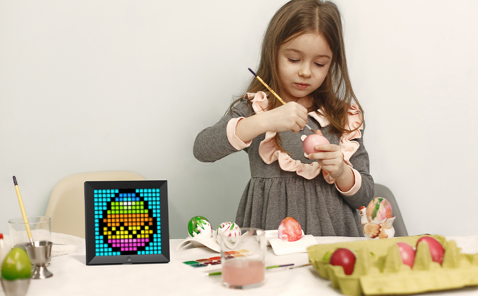 Divoom Pixoo Pixel Art Digital Picture Frame With 16X16 Led Display