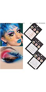 Ludress 3 Sheets Moon Star Crystal Eyes Face Jewels