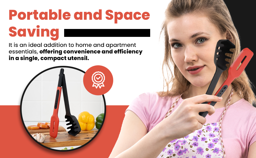 Portable camper kitchen accessories stainless steel cooking tongs silicone utensils set for cooking