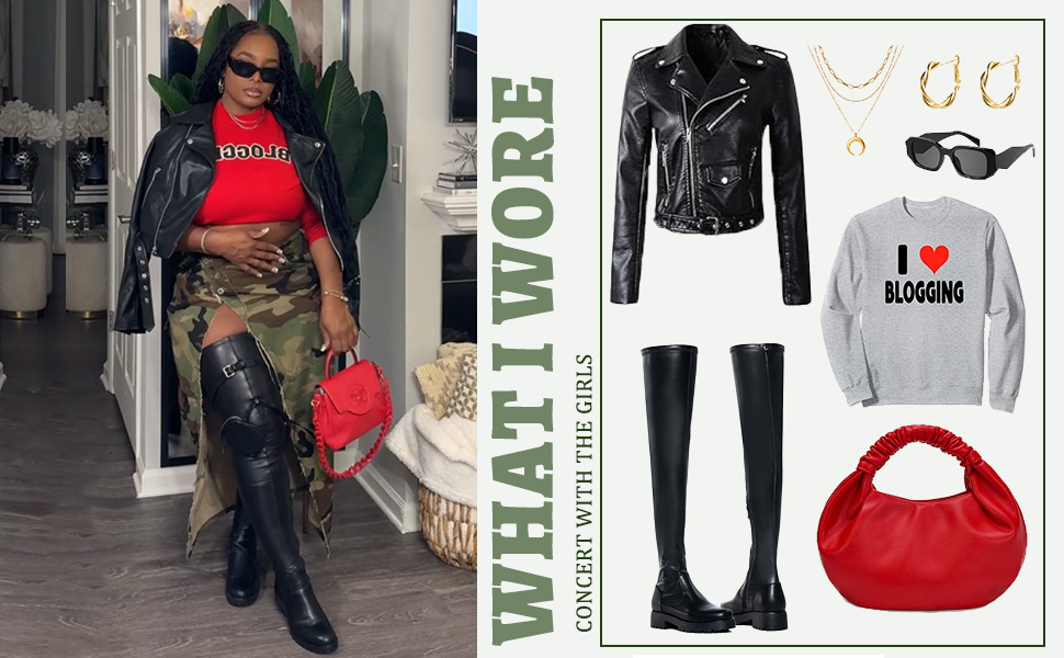 women high split skirt