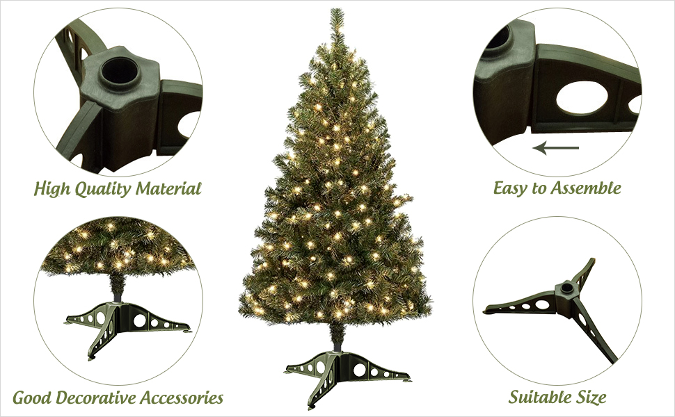 HEALLILY 6pcs Christmas Tree Stand Artificial Tree Replacement Stand