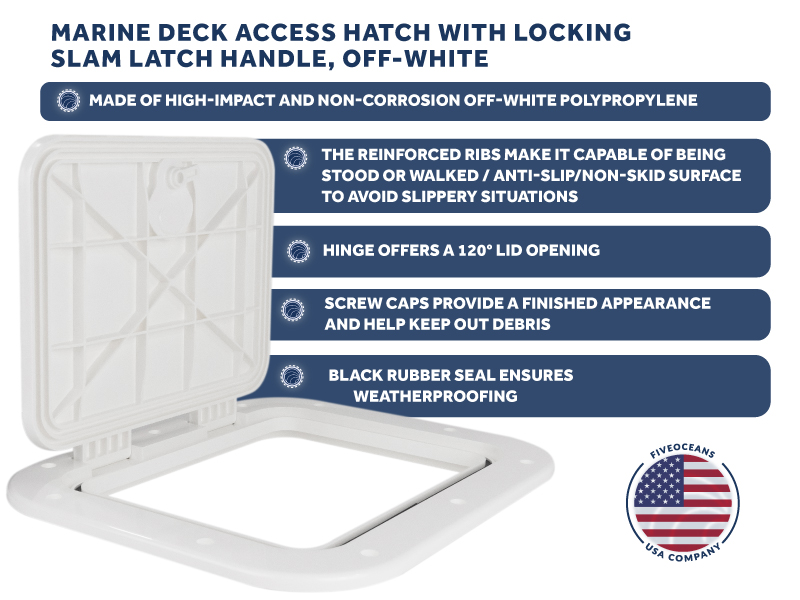 five boat hatch marine deck access
