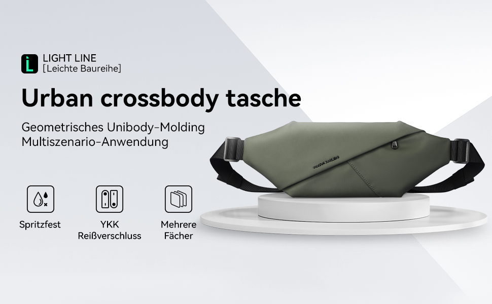 Ultralu00e4tt Sling Bag Slingvu00e4ska, Vattentu00e4t Axelvu00e4ska Fu00f6r Mu00e4n, Liten Bru00f6stvu00e4ska, Crossbody-vu00e4ska, Mode, Midjevu00e4ska Fu00f6r Resor, Skola, Vandring, Fitness, Cykel, Jakt