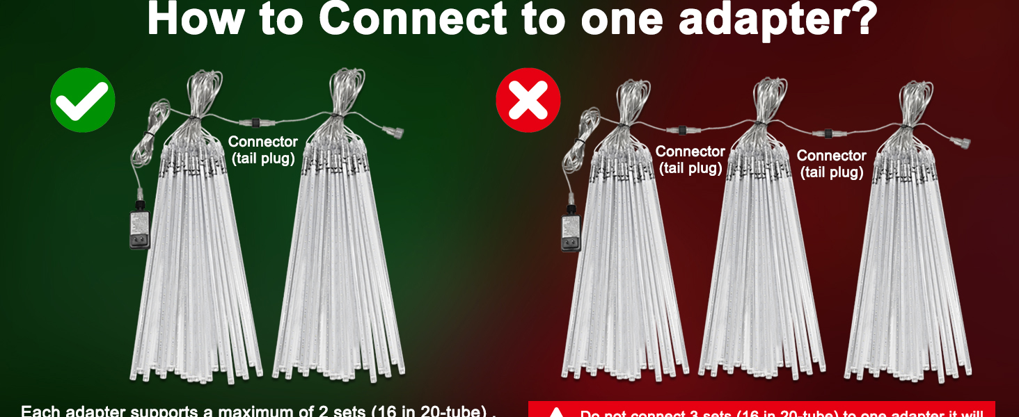 christmas shower lights