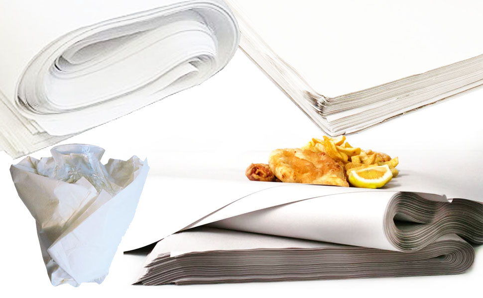 Sheets of White Packing Paper Newspaper Offcuts 20" x 30" (500 Sheets