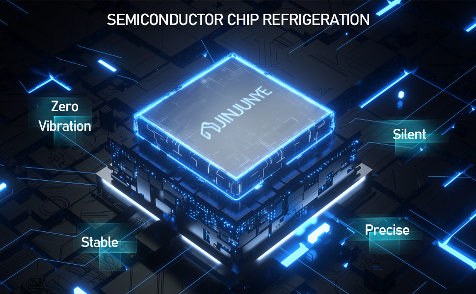 JINJUNYE 8 Bottle Wine Cooler Refrigerator, Wine Fridge