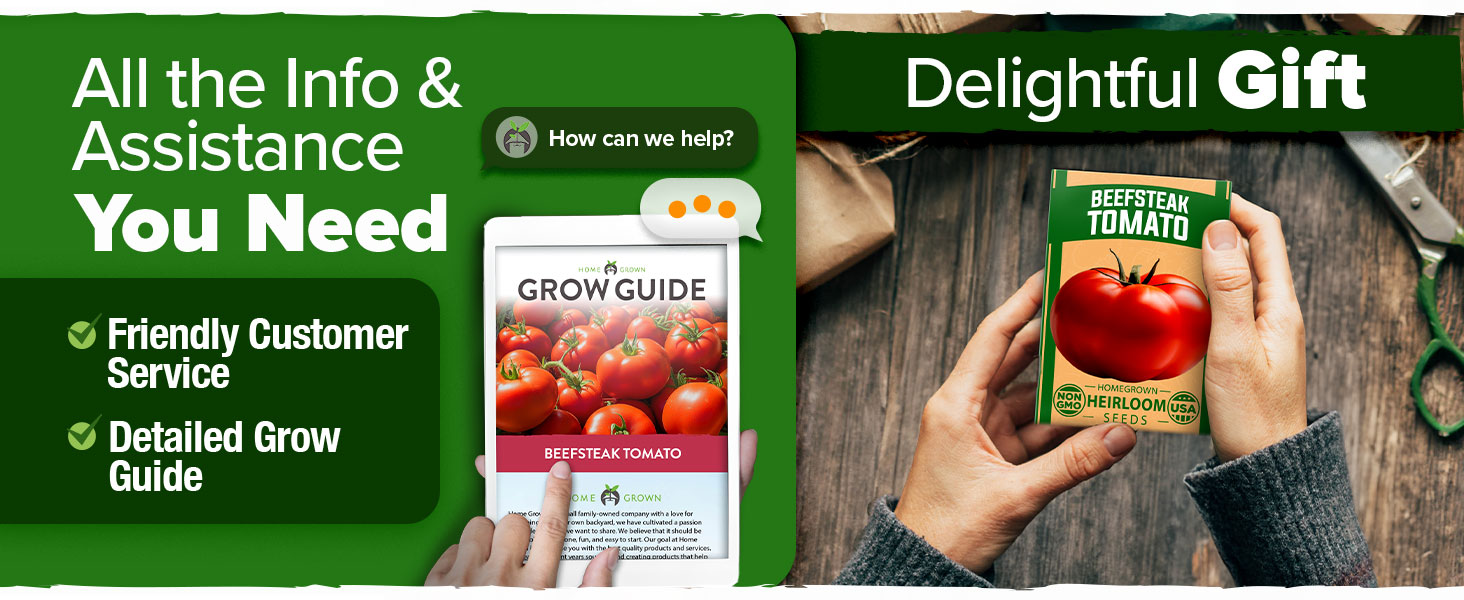 All the Info & Assistance You Need Friendly Customer Support Detailed Grow Guide Seeds for Gifting