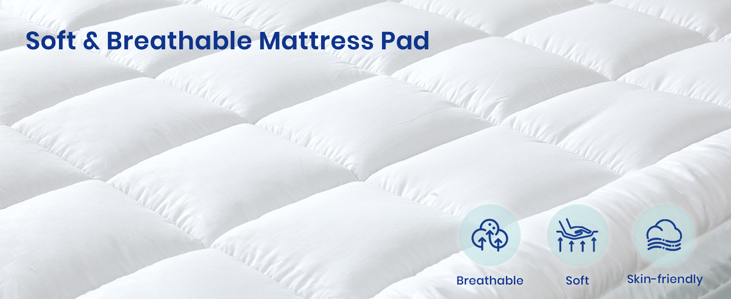 Belffin Mattress Topper Twin Size, 3 Inch Dual Layer Memory