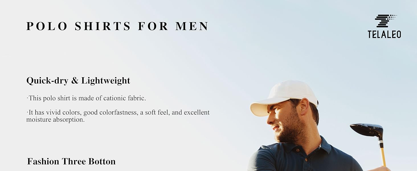 polo golf casual workout shirt men