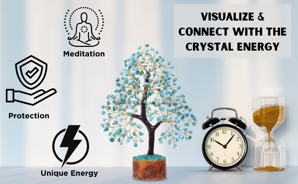 Turquoise Crystal Tree