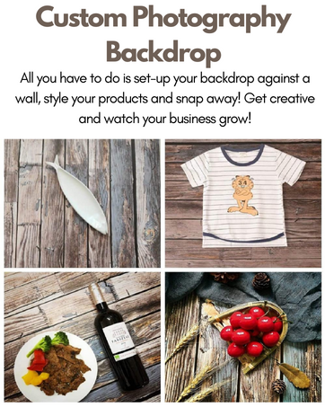 photography backdrop background foldable double sided paper product baby food bakery photoshoot