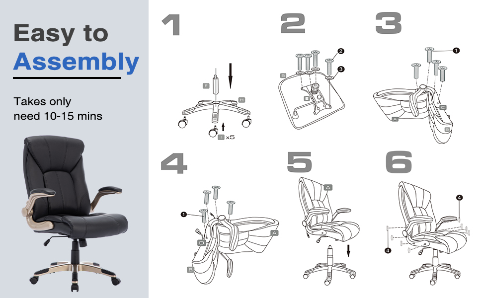 GNMLP2020 Executive Office Chair,Home Office Desk Chair