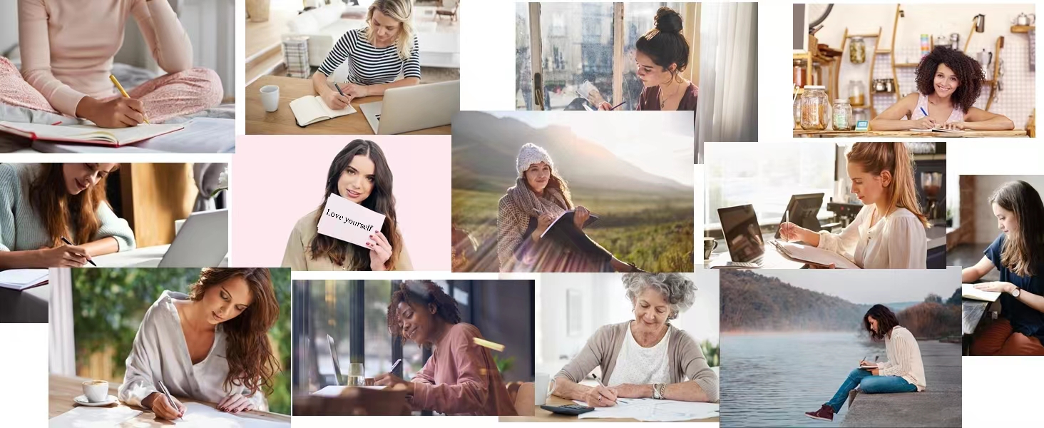 CAGIE Hardcover Spiral Journal Notebook 8.5 x 11, 200