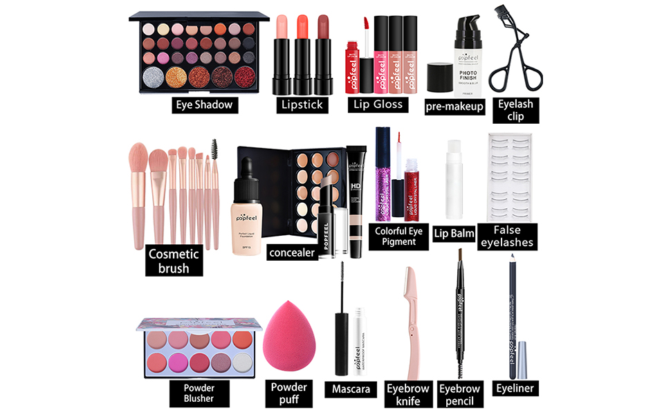 MAEPEOR All In One Makeup Kit 34PCS Makeup Kit for Women