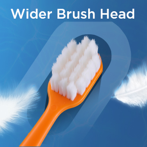 Wider Brush Head