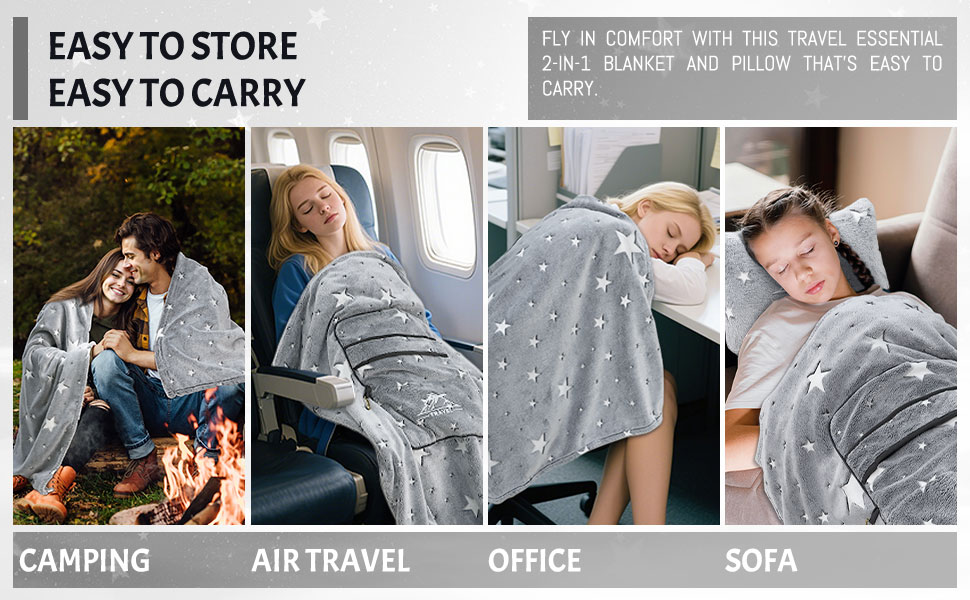 FBBP 2-in-1 Travel Blanket