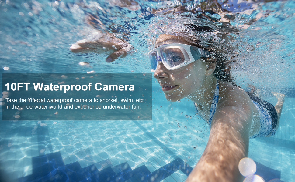 Waterproof Camera Underwater Cameras for Snorkeling Selfie