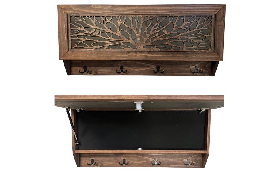Coat Rack Hidden Gun Storage Tree of Life